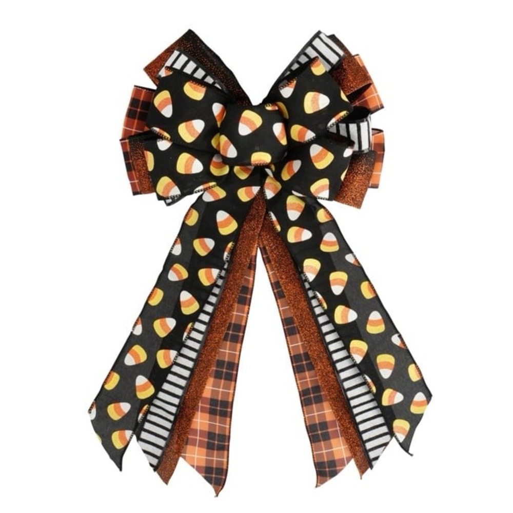 Celebrate It Halloween Candy Candy Corn Bow for Decor